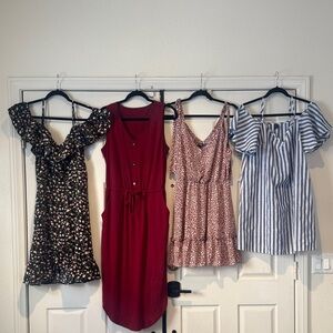 Dress Collection Bundle: Floral, Red, Animal Print & Striped